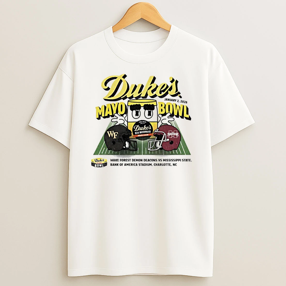 Vflippa Nowbestshirt 20251209_130203 95_mississippi State Bulldogs Vs Wake Forest Demon Deacons 2026 Dukes Mayo Bowl T Shirt