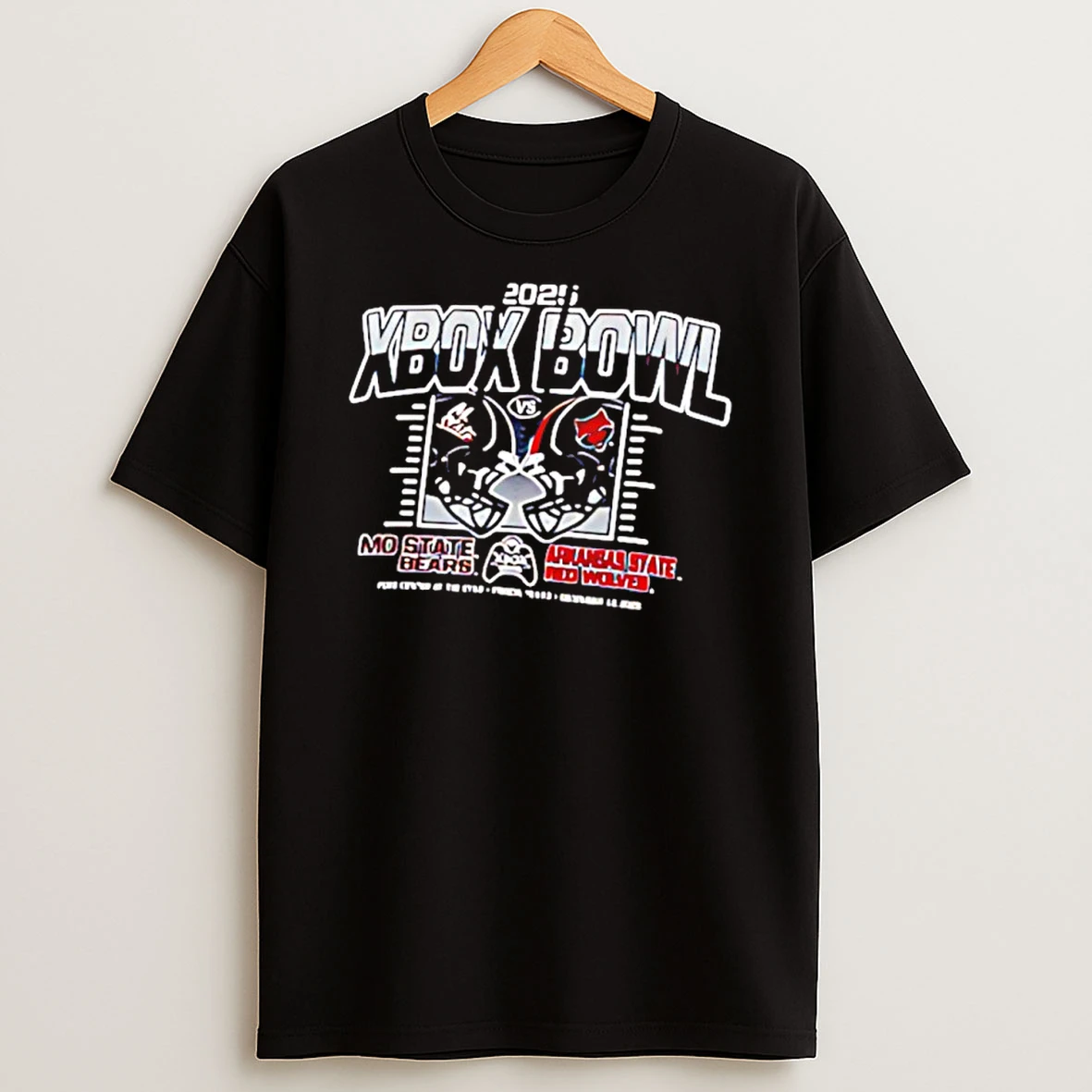 Vflippa Nowbestshirt 20251209_130203 95_missouri State Bears Vs Arkansas State Red Wolves 2025 Xbox Bowl Head To Head T Shirt