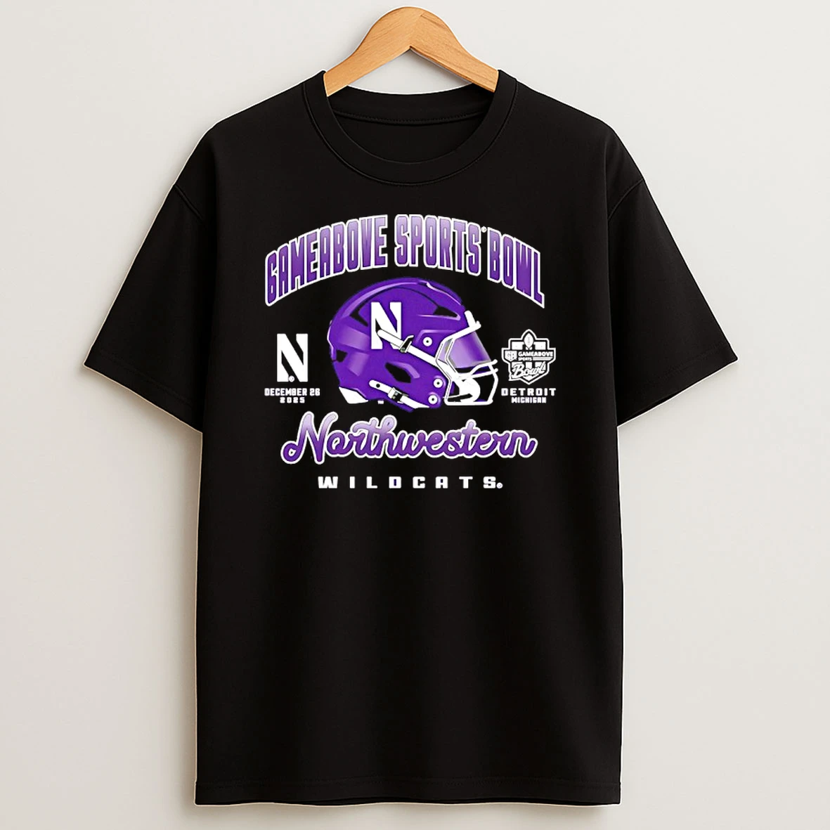 Vflippa Nowbestshirt 20251209_130203 95_northwestern Wildcats 2025 Gameabove Sports Bowl T Shirt