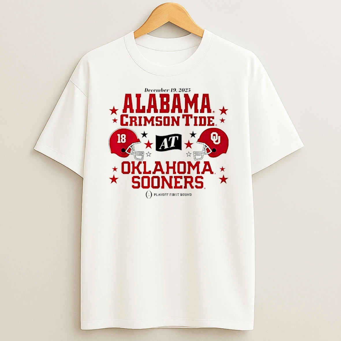 Vflippa Nowbestshirt 20251210_135131 31_oklahoma Sooners Vs Alabama Crimson Tide 2025 Cfp First Round Matchup T Shirt