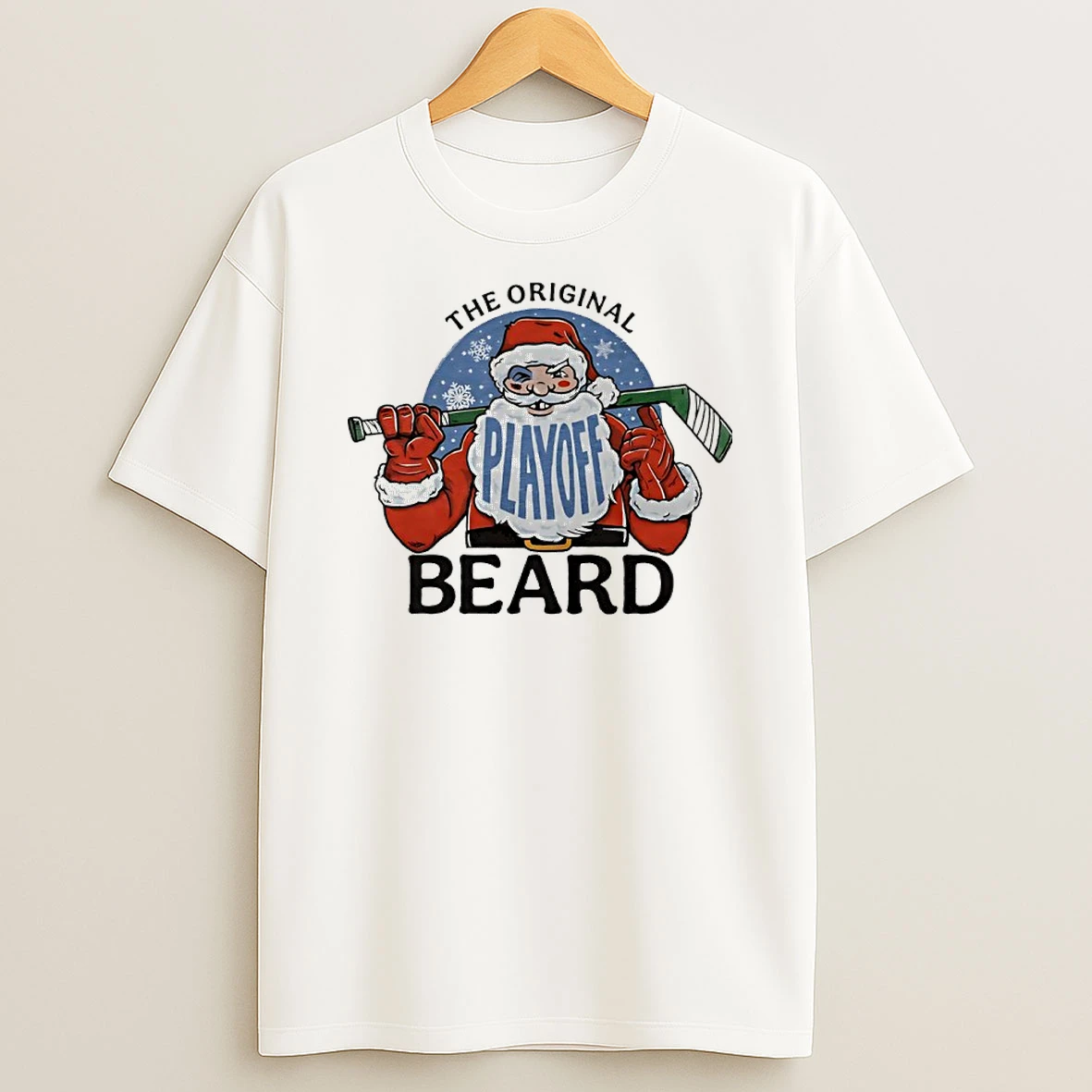 Vflippa Nowbestshirt 20251210_135131 31_the Playoff Beard Santa Hockey T Shirt