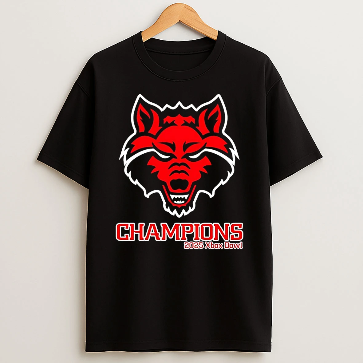 Vflippa Schmidtstee 20251222_104542 297_arkansas State Red Wolves 2025 Xbox Bowl Champions Classic T Shirt