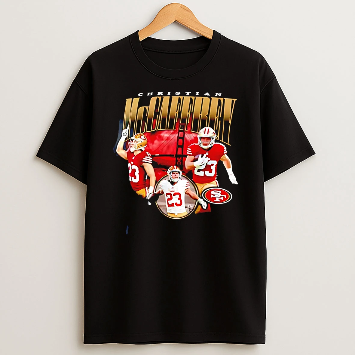 Vflippa Schmidtstee 20251222_104542 297_christian Mccaffrey San Francisco 49ers Notorious Graphic T Shirt