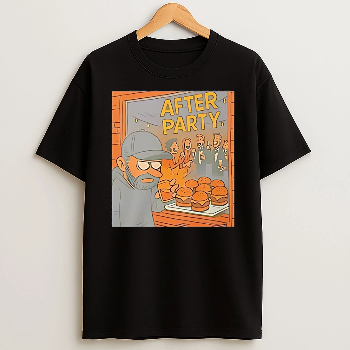 Vflippa Schmidtstee 20251222_104542 297_dax Harwood Wearing After Party Burger T Shirt