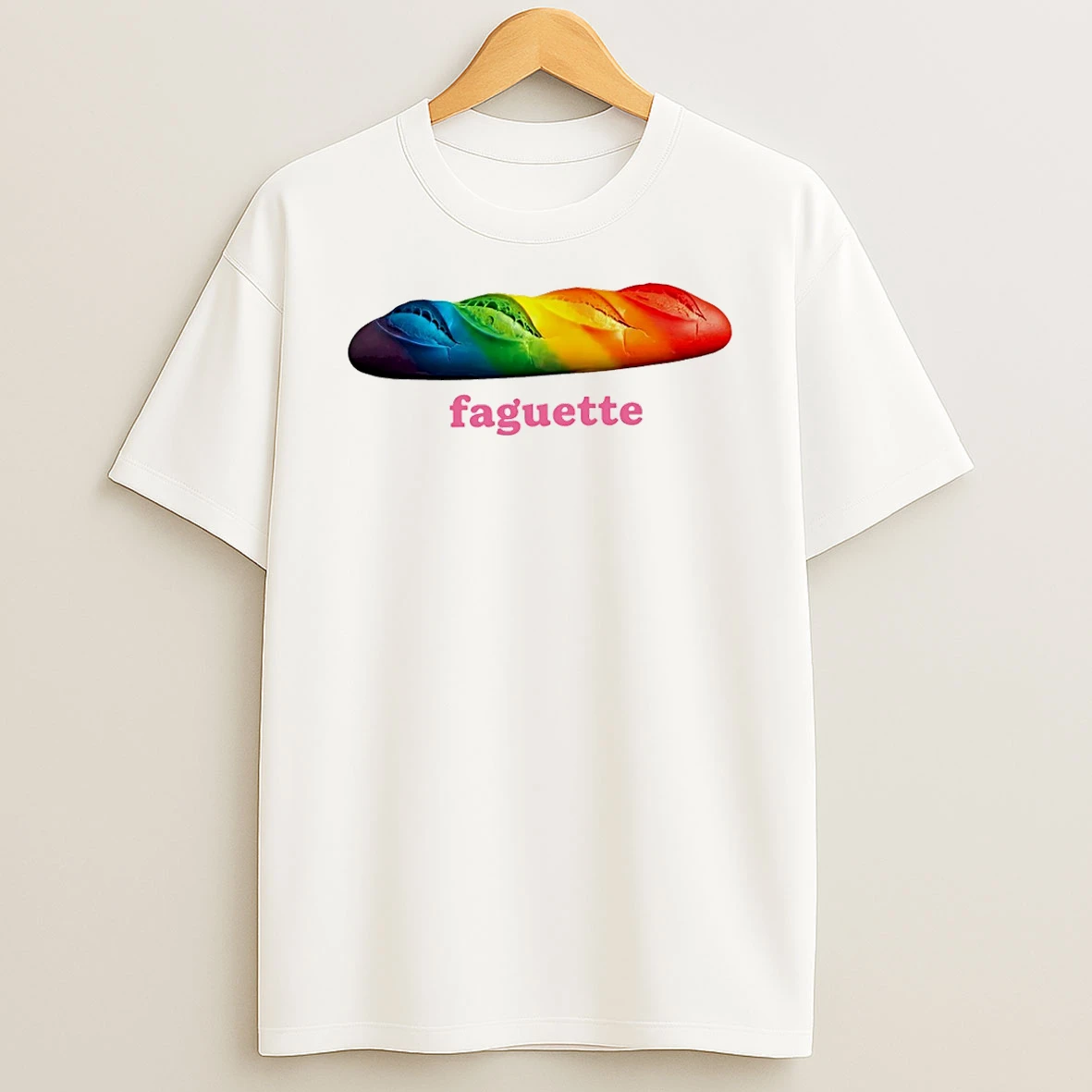 Vflippa Schmidtstee 20251222_104542 297_faguette Bread Rainbow Lgbtq T Shirt