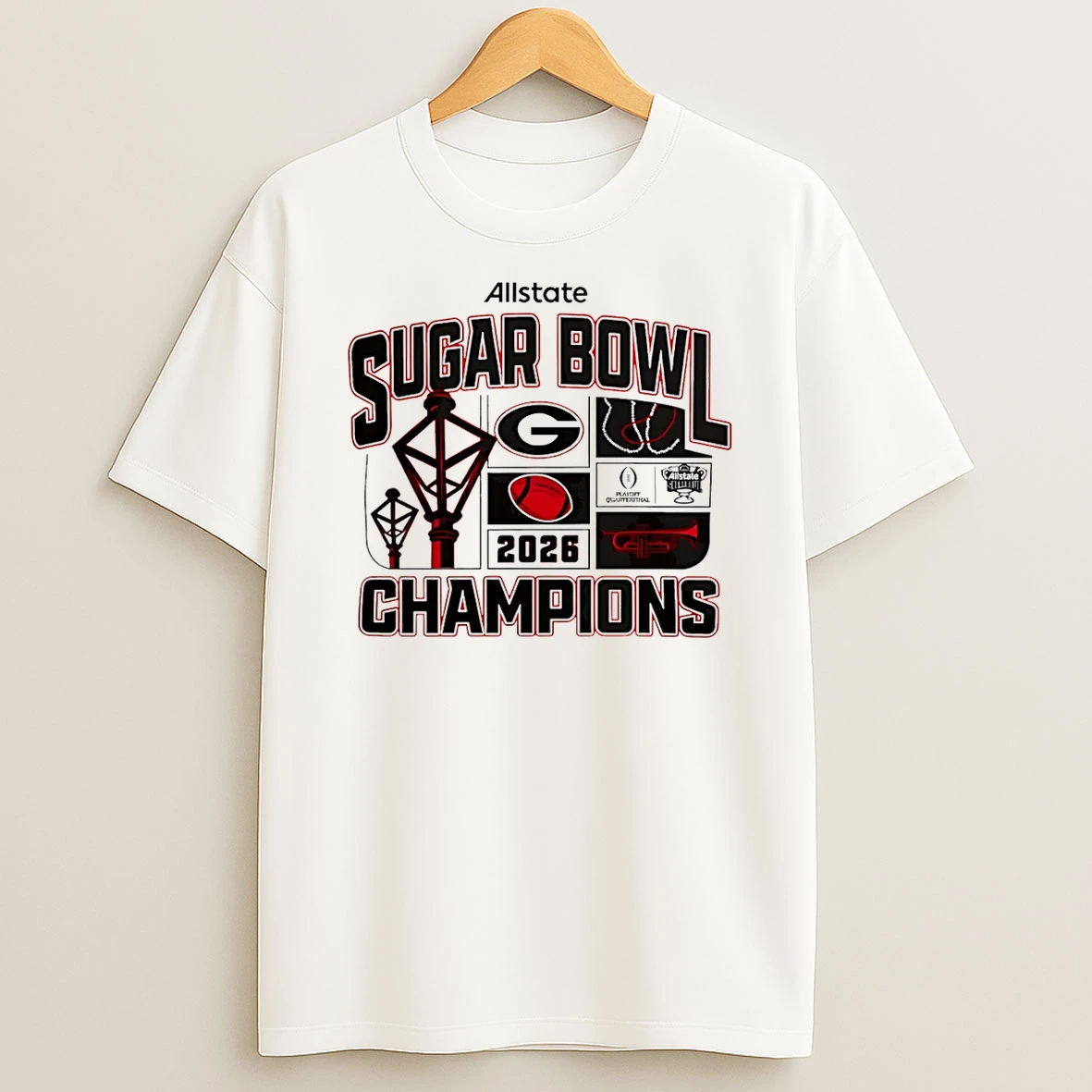 Vflippa Schmidtstee 20251222_104542 297_georgia Bulldogs 2026 Sugar Bowl Champions T Shirt