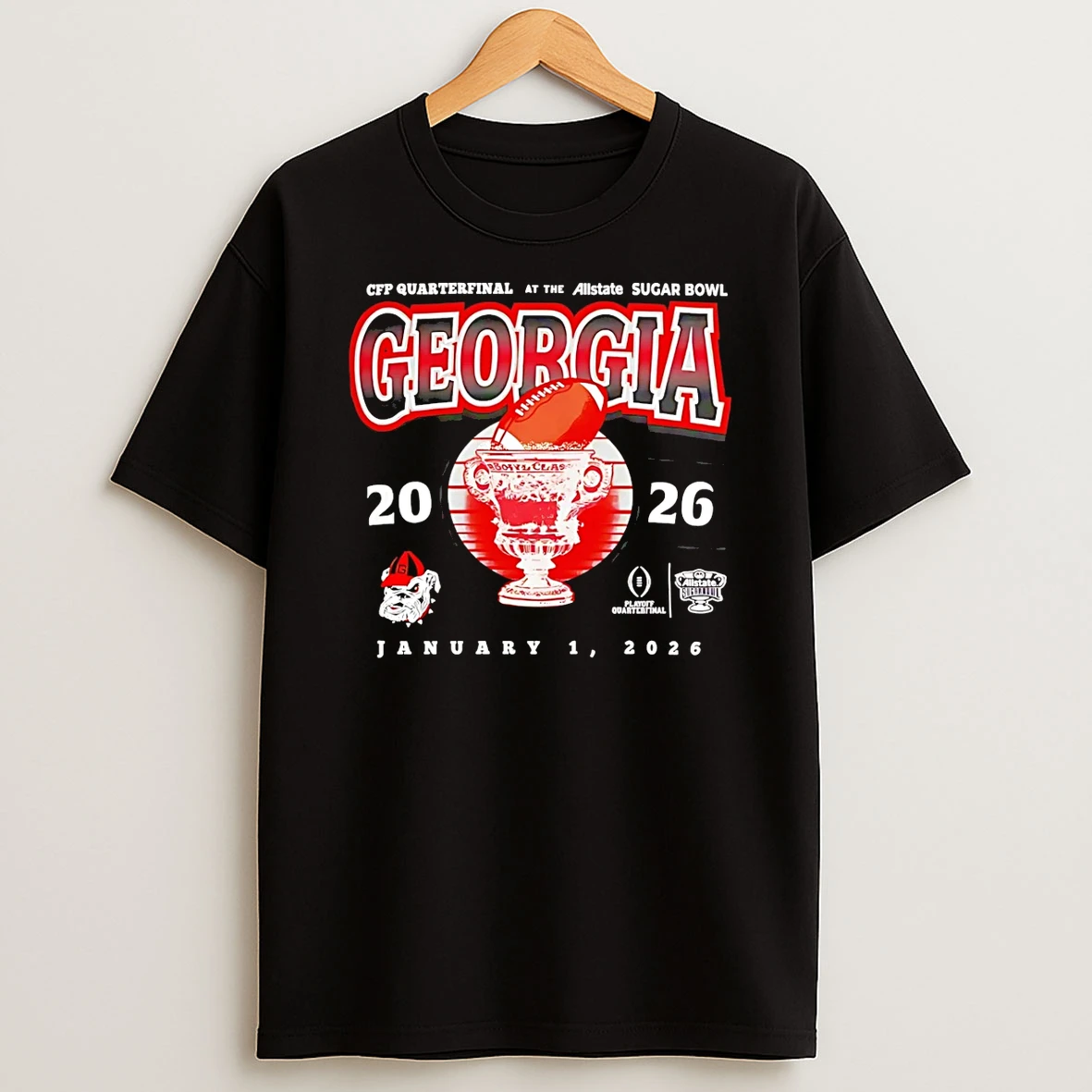 Vflippa Schmidtstee 20251222_104542 297_georgia Bulldogs Football 2026 Sugar Bowl Classic T Shirt