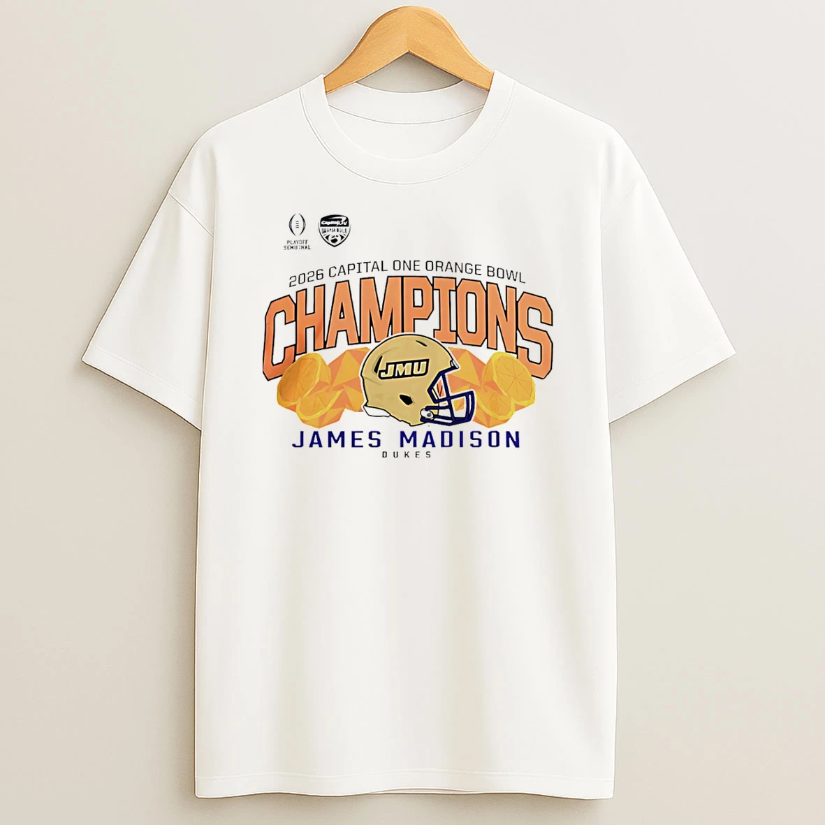 Vflippa Schmidtstee 20251222_104542 297_james Madison Dukes 2026 Cfp Orange Bowl Champions T Shirt