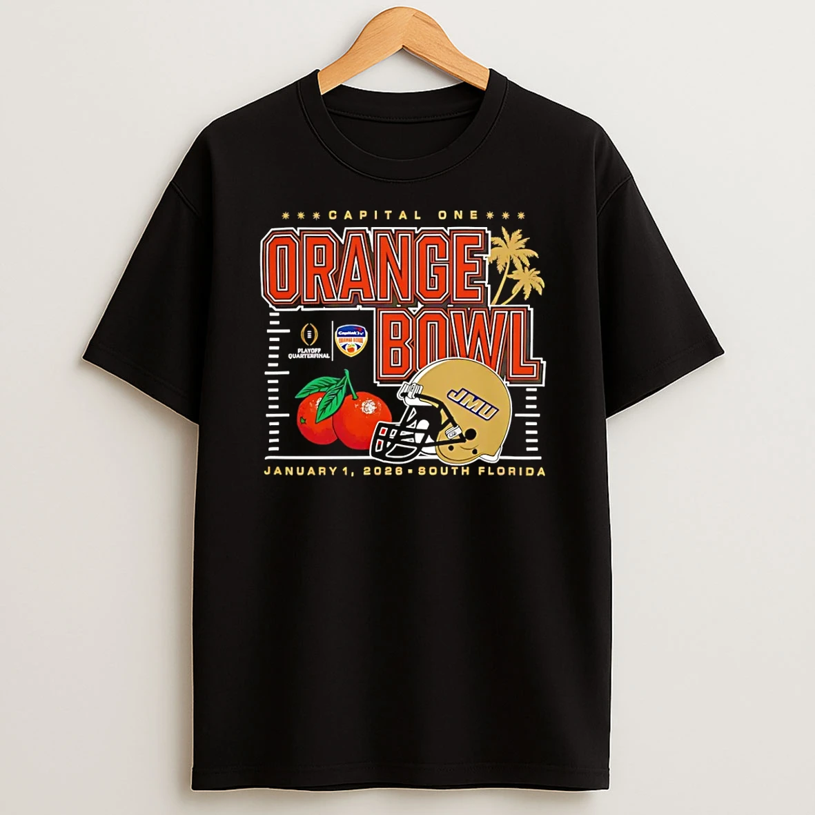 Vflippa Schmidtstee 20251222_104542 297_james Madison Dukes 2026 Orange Bowl Helmet T Shirt