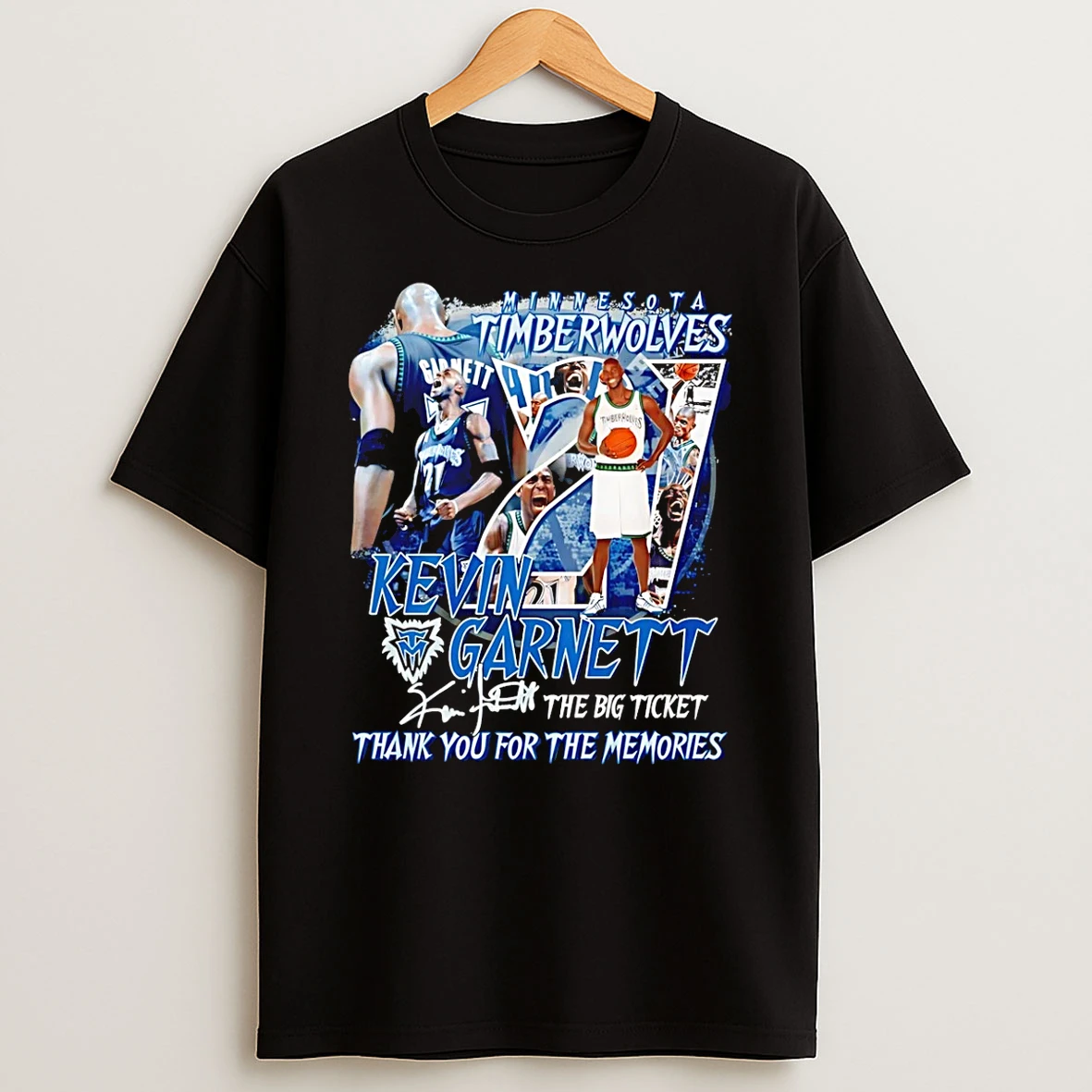 Vflippa Schmidtstee 20251222_104542 297_kevin Garnett Minnesota Timberwolves The Big Ticket Thank You For The Memories T Shirt