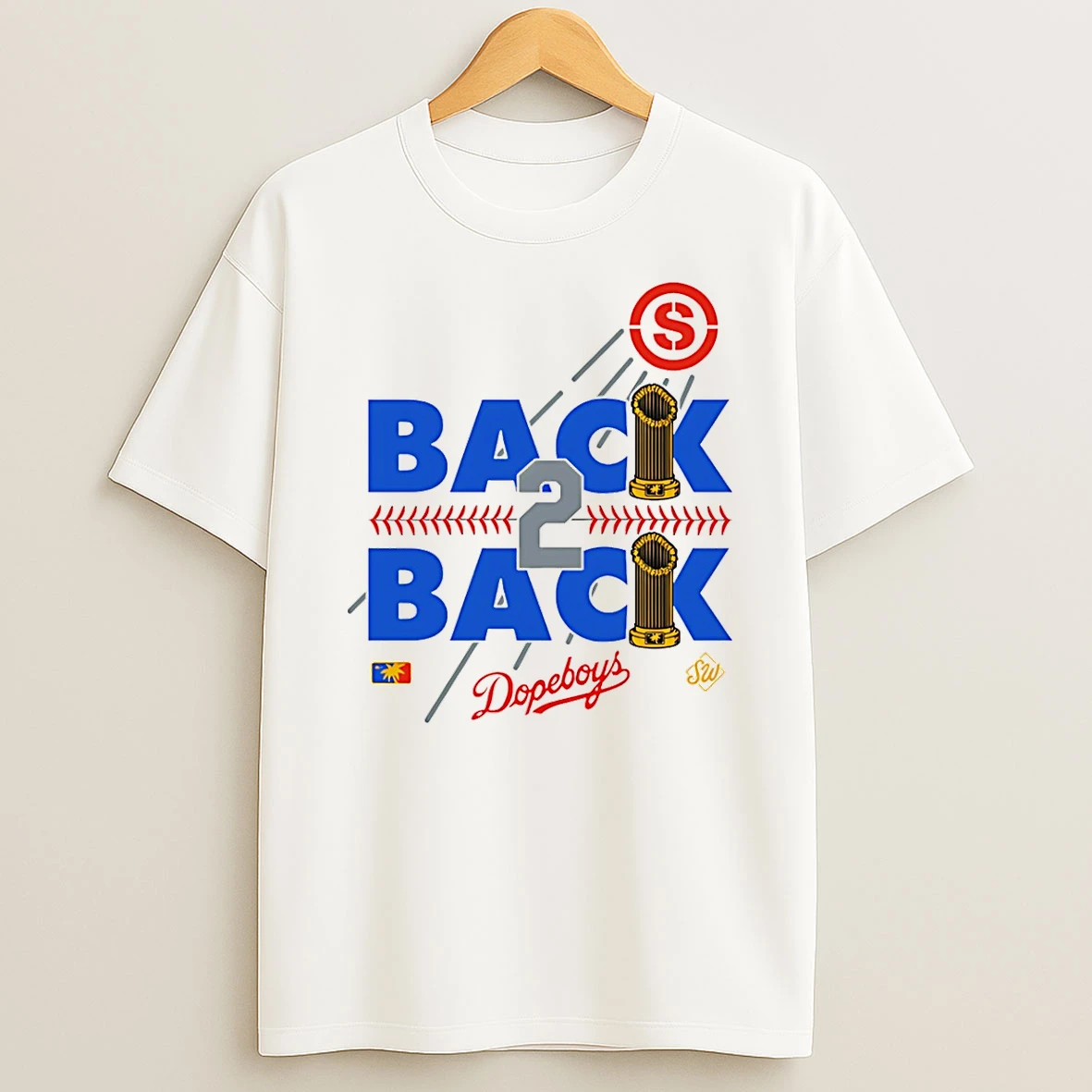 Vflippa Schmidtstee 20251222_104542 297_los Angeles Dodgers Back 2 Back Champions 2 Trophy T Shirt