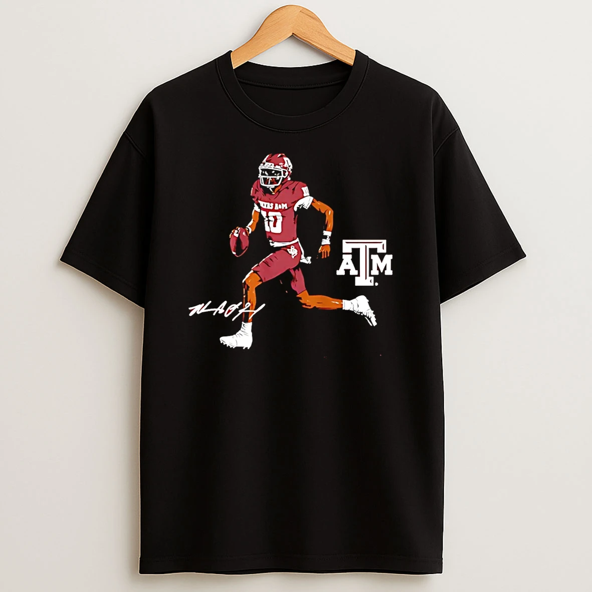Vflippa Schmidtstee 20251222_104542 297_marcel Reed Texas Am Aggies Superstar Pose Signature T Shirt