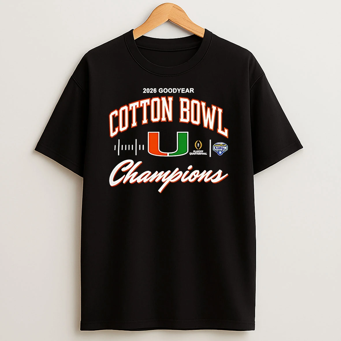 Vflippa Schmidtstee 20251222_104542 297_miami Hurricanes 2026 Cotton Bowl Champions Cfp Classic T Shirt