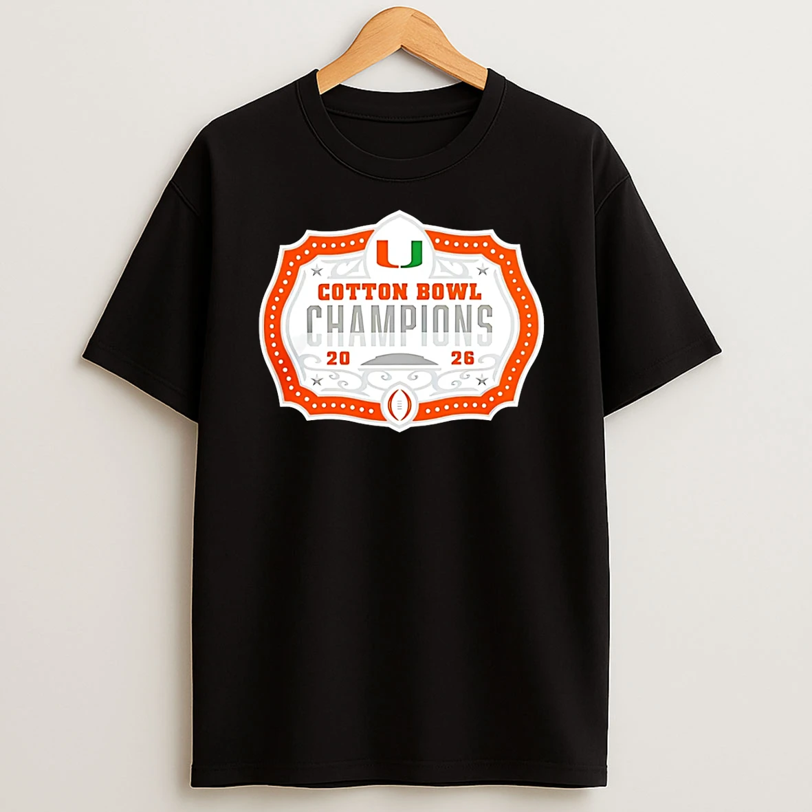 Vflippa Schmidtstee 20251222_104542 297_miami Hurricanes 2026 Cotton Bowl Champions T Shirt