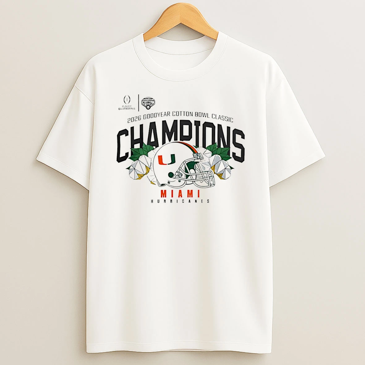 Vflippa Schmidtstee 20251222_104542 297_miami Hurricanes Football 2026 Cotton Bowl Champions T Shirt