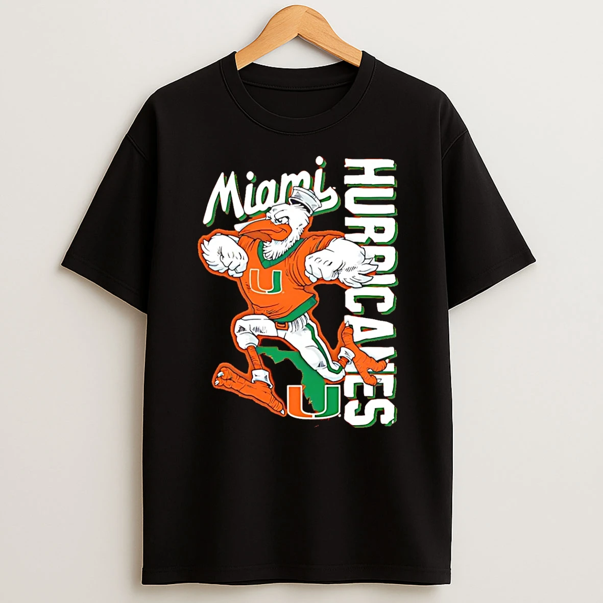Vflippa Schmidtstee 20251222_104542 297_miami Hurricanes Mascot Running 26 T Shirt