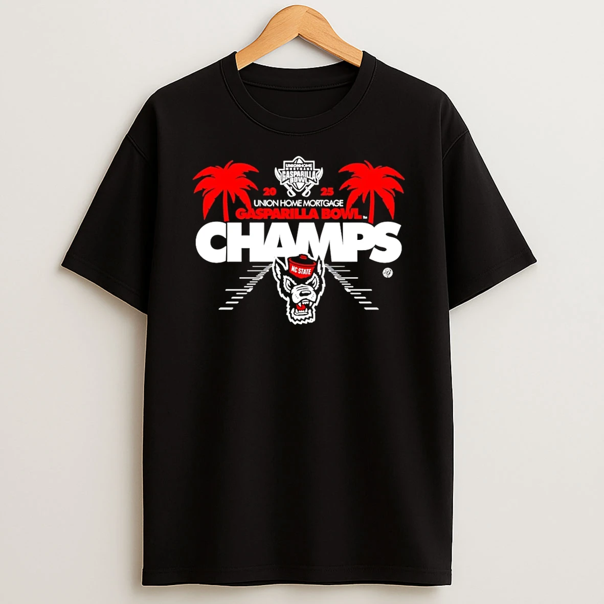 Vflippa Schmidtstee 20251222_104542 297_nc State Wolfpack 2025 Gasparilla Bowl Champions T Shirt