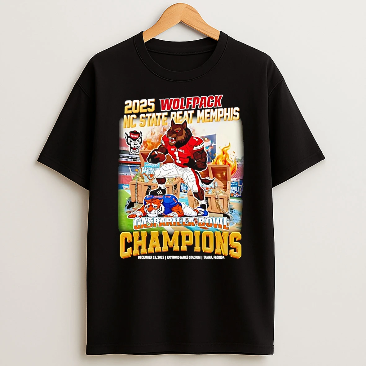 Vflippa Schmidtstee 20251222_104542 297_nc State Wolfpack Gasparilla Bowl Champions 2025 Mascot T Shirt