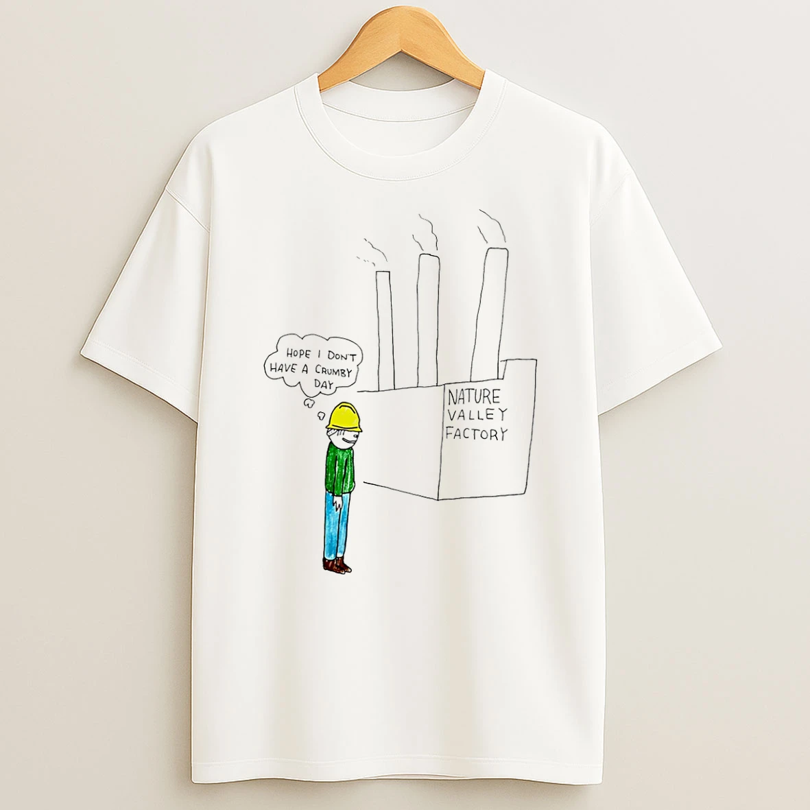 Vflippa Schmidtstee 20251222_104542 297_nature Valley Factory Hope I Dont Have A Crumby Day Paint T Shirt