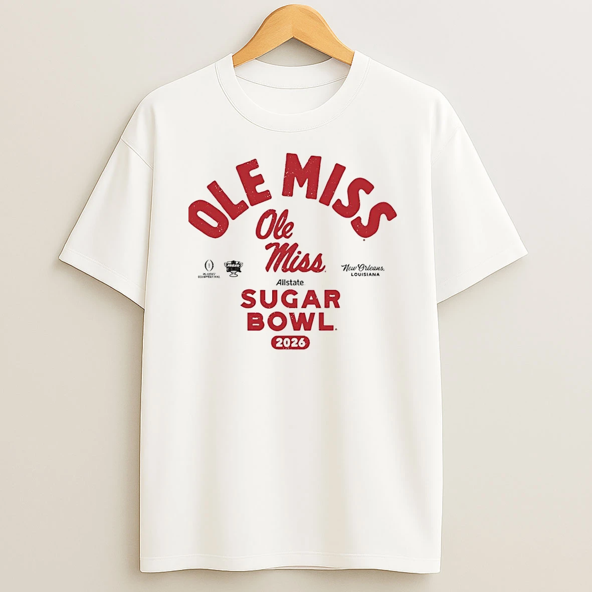 Vflippa Schmidtstee 20251222_104542 297_ole Miss Rebels 2026 Allstate Sugar Bowl Bound T Shirt