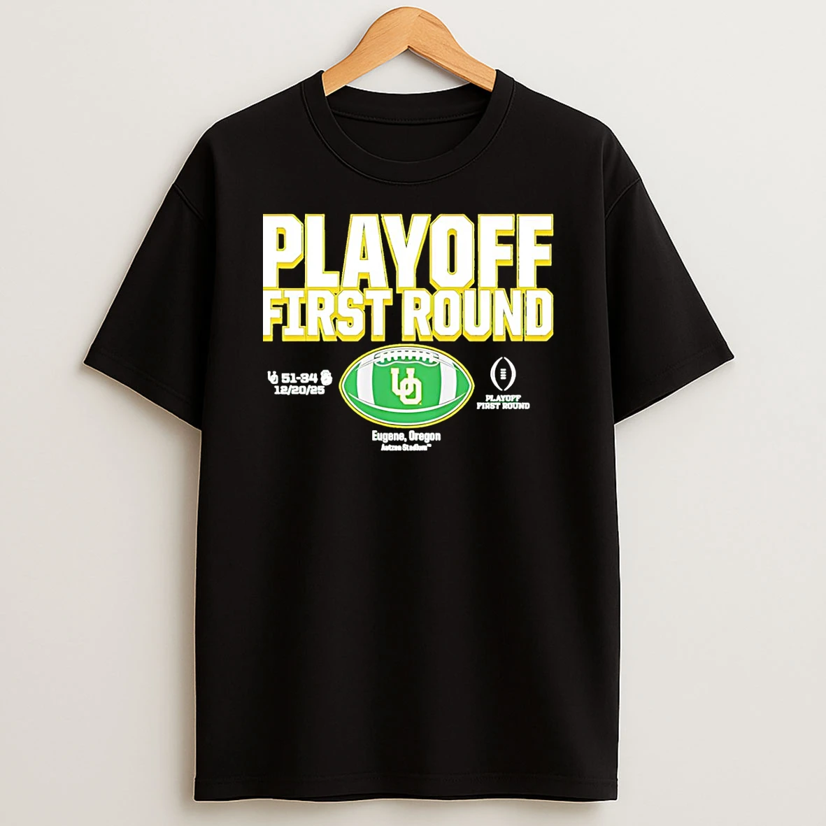 Vflippa Schmidtstee 20251222_104542 297_oregon Ducks 2025 Cfp First Round Winner T Shirt