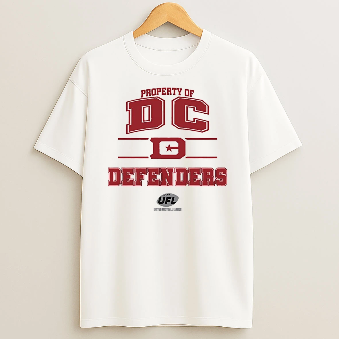 Vflippa Schmidtstee 20251222_104542 297_property Of Dc Defenders 2025 Ufl T Shirt
