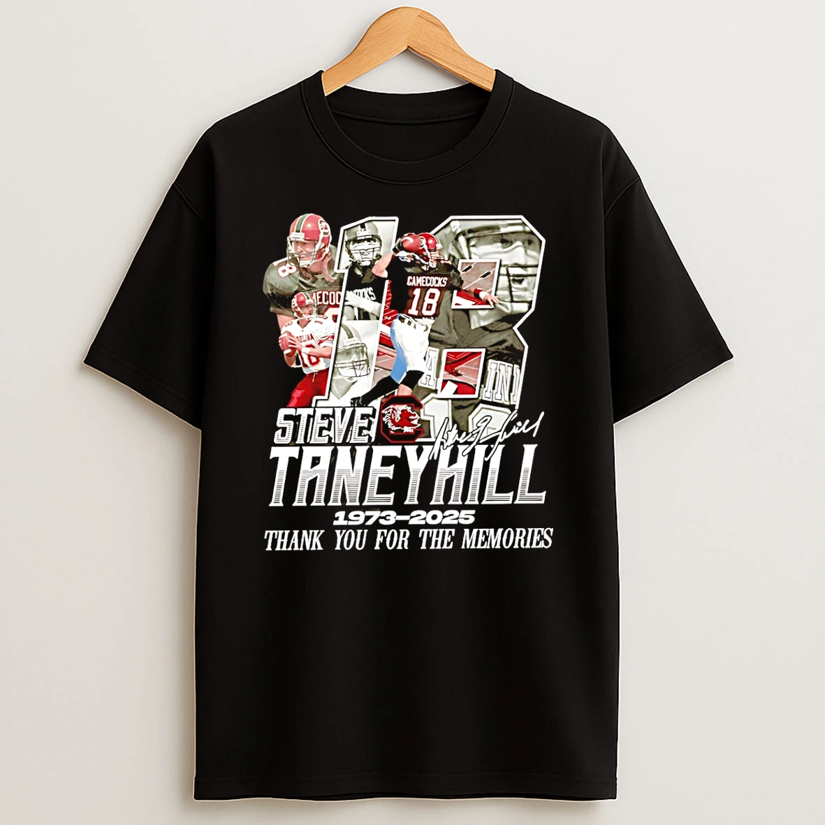 Vflippa Schmidtstee 20251222_104542 297_steve Taneyhill 1973 2025 Thank You For The Memories Signature T Shirt