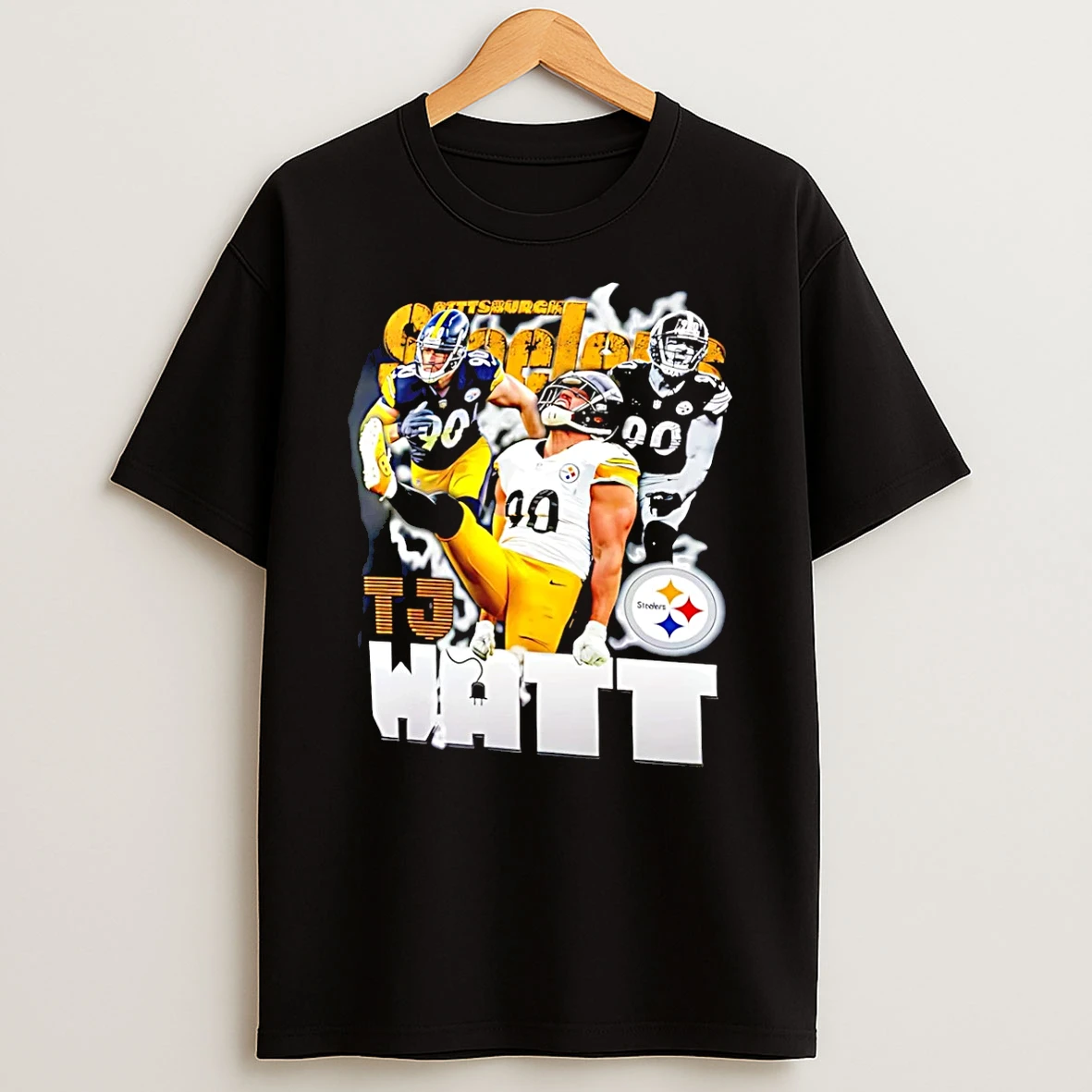 Vflippa Schmidtstee 20251222_104542 297_tj Watt Pittsburgh Steelers Notorious Graphic T Shirt