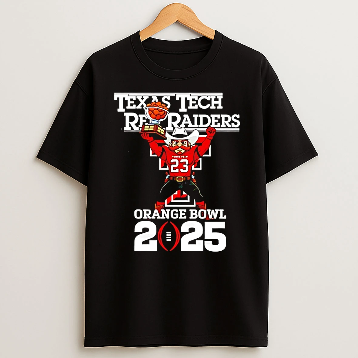 Vflippa Schmidtstee 20251222_104542 297_texas Tech Red Raiders Cfp 2026 Orange Bowl Mascot T Shirt