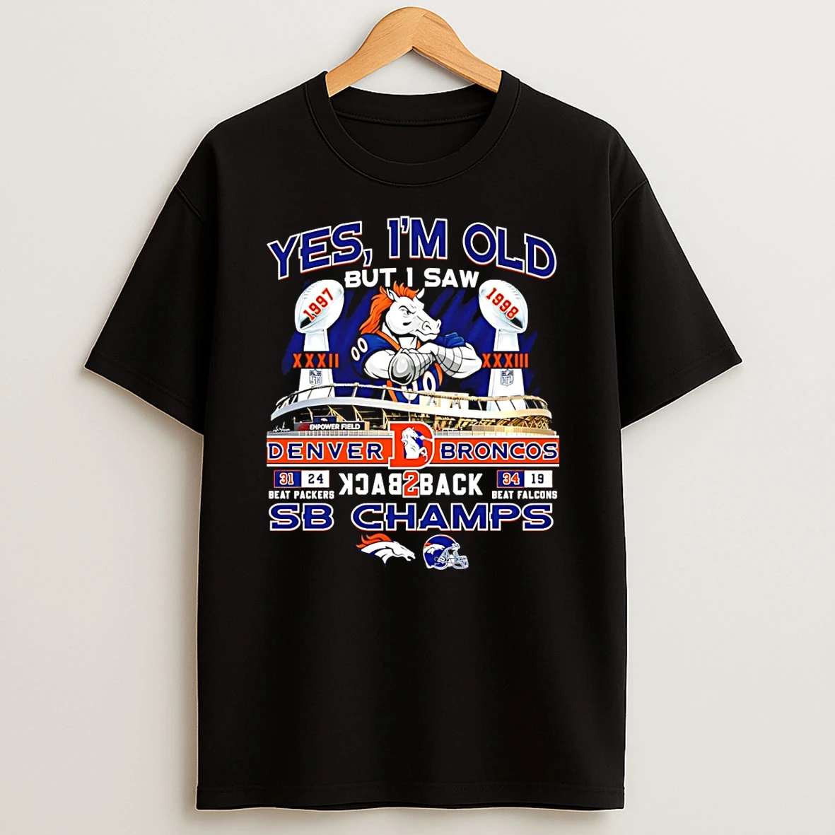 Vflippa Schmidtstee 20251222_104542 297_yes Im Old But I Saw Denver Broncos 2025 Sb Champs Back To Back Mascot T Shirt