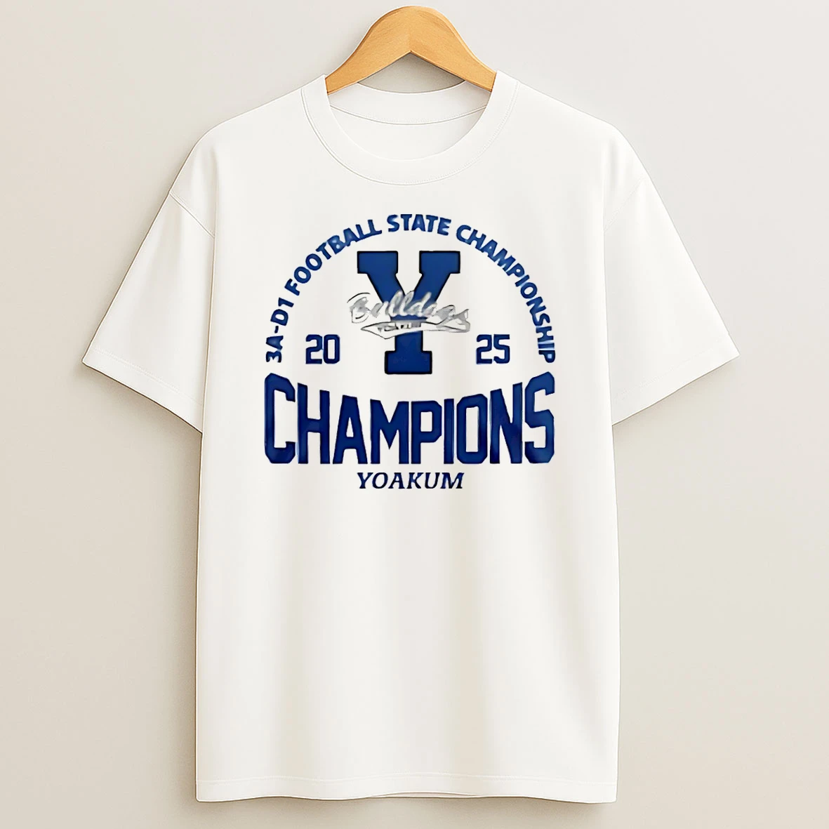 Vflippa Schmidtstee 20251222_104542 297_yoakum 3a D1 Football State Champions T Shirt