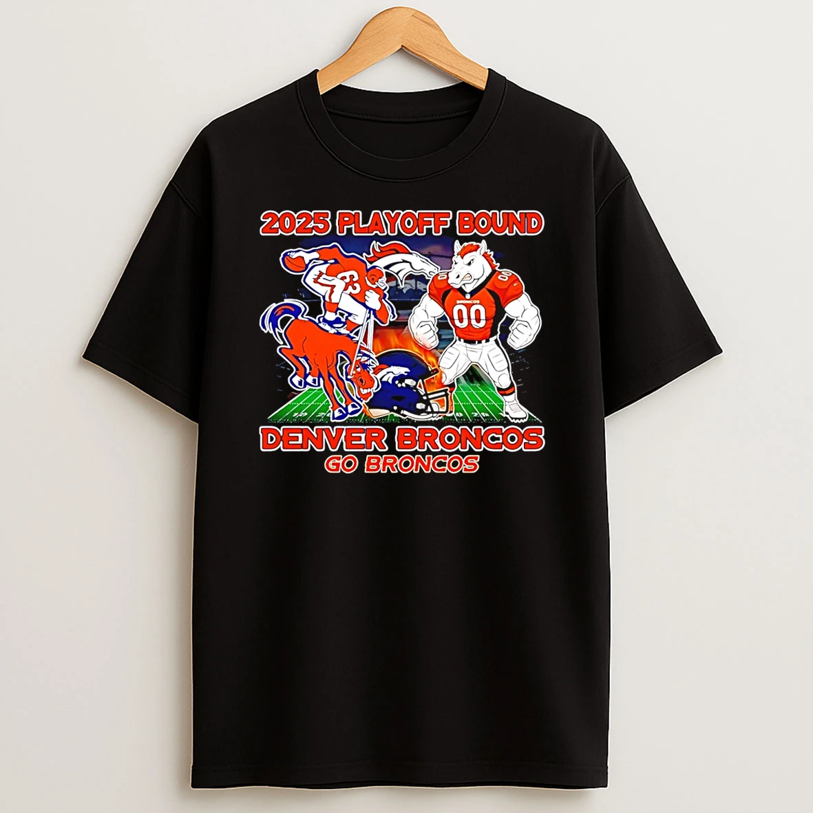 Vflippa Schmidtstee 20251222_123535 107_denver Broncos 2025 Playoff Bound Mascot T Shirt