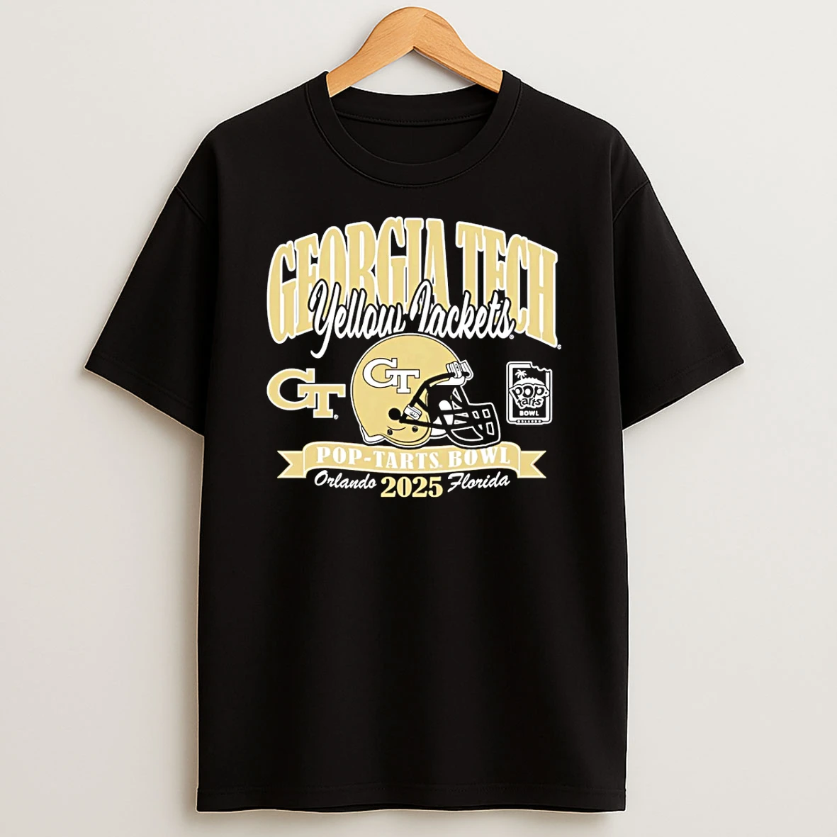 Vflippa Schmidtstee 20251222_123535 107_georgia Tech Yellow Jackets Football Pop Tarts Bowl 2025 Helmet T Shirt