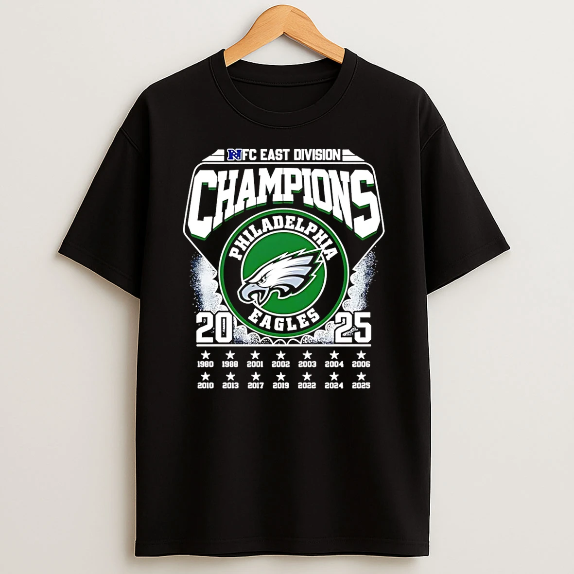 Vflippa Schmidtstee 20251222_123535 107_philadelphia Eagles 2025 Nfc East Champions 14 Time T Shirt