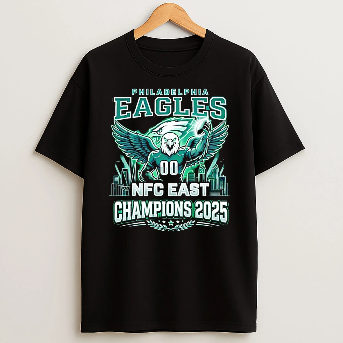 Vflippa Schmidtstee 20251222_123535 107_philadelphia Eagles Nfc East Champions 2025 Skyline T Shirt