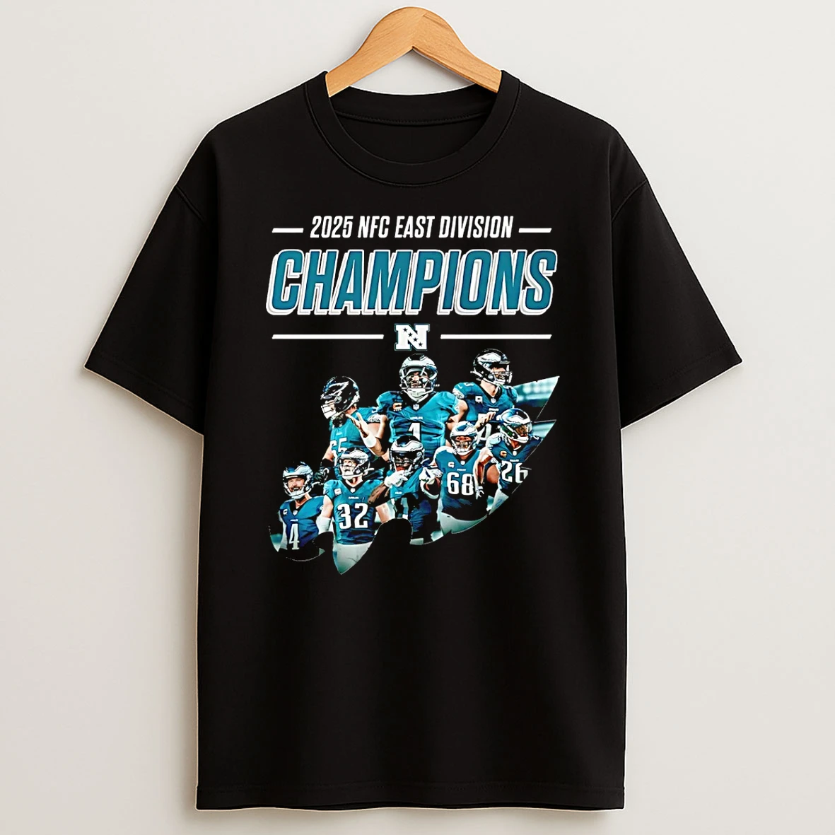 Vflippa Schmidtstee 20251222_123535 107_philadelphia Eagles Back To Back 2025 Nfc East Champions T Shirt