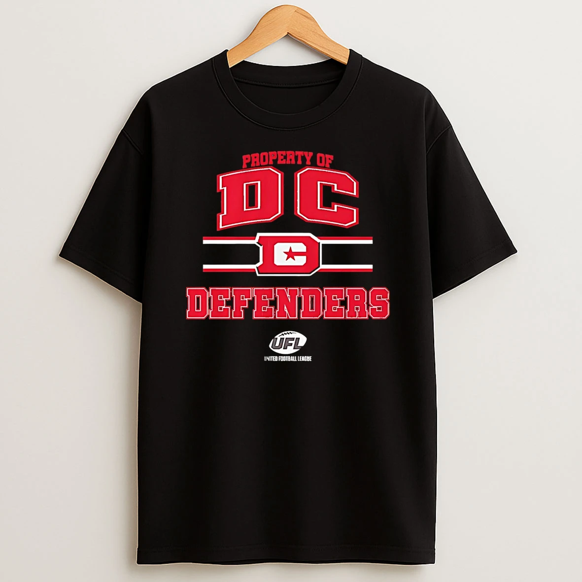 Vflippa Schmidtstee 20251222_123535 107_property Of Dc Defenders Ufl Logo T Shirt