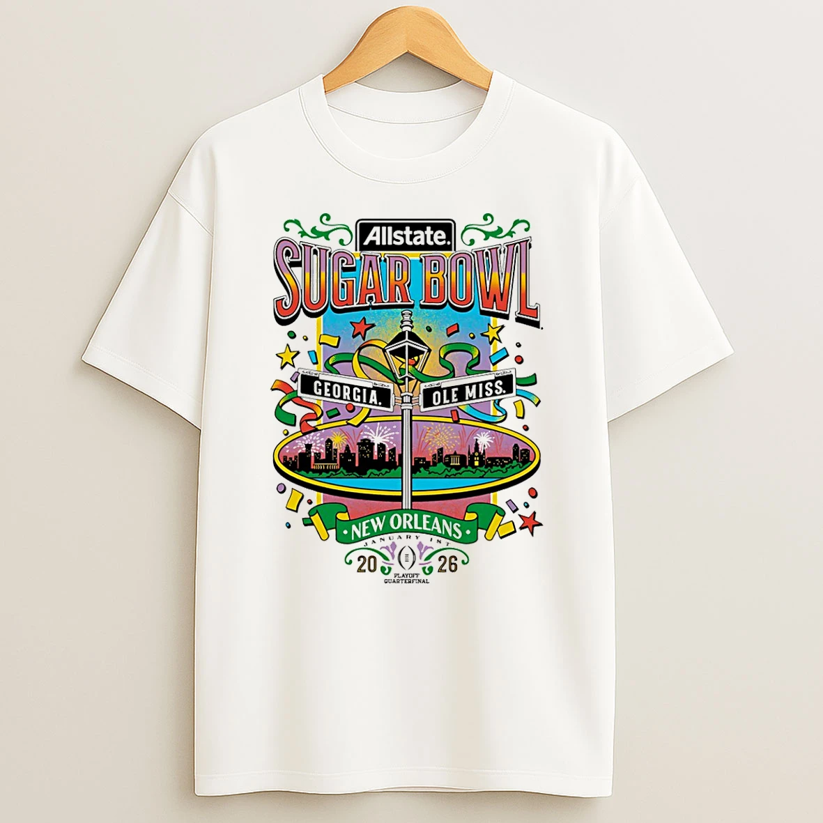 Vflippa Schmidtstee 20251222_130900 43_ole Miss Rebels Vs Georgia Bulldogs Cfp 2026 Sugar Bowl Bound Bourbon Street T Shirt