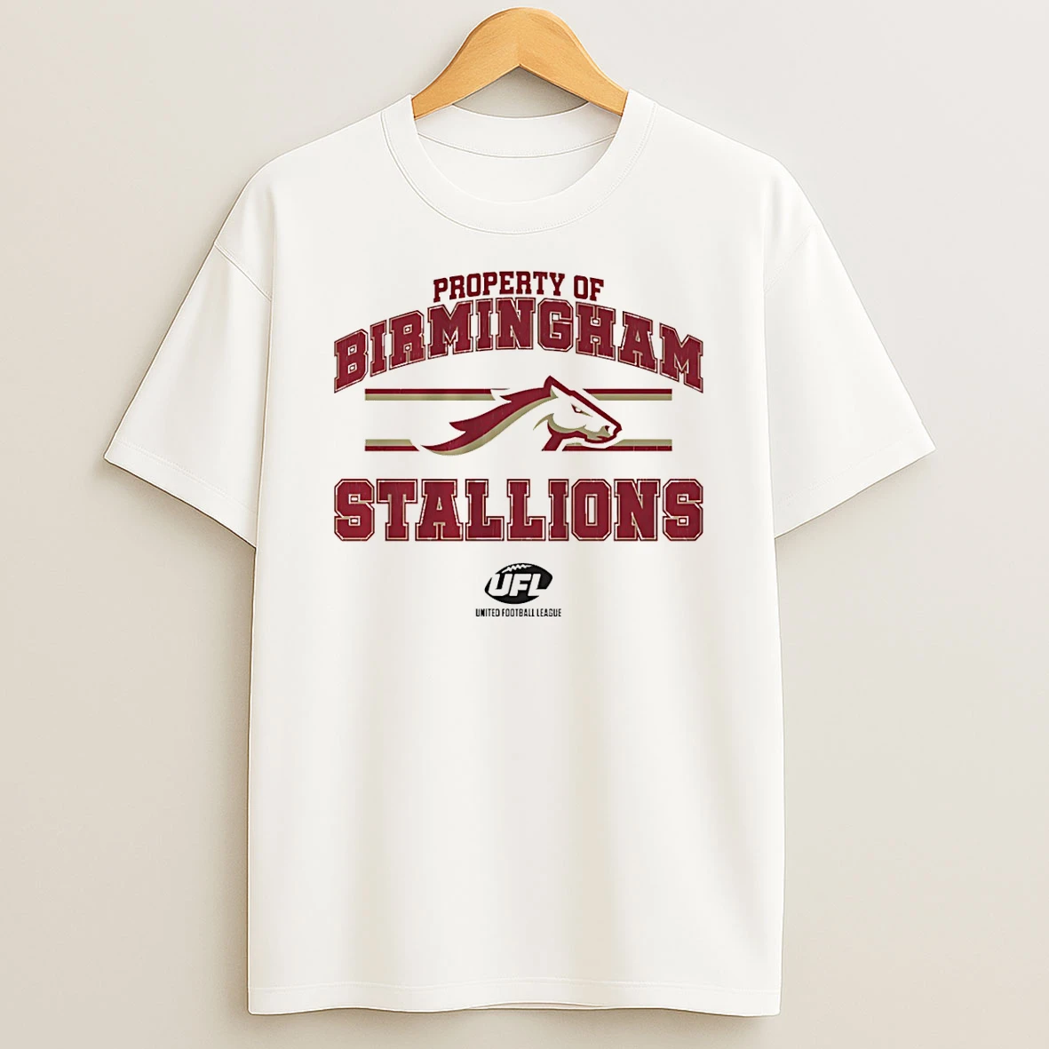 Vflippa Schmidtstee 20251222_130900 43_property Of Birmingham Stallions Ufl Logo T Shirt