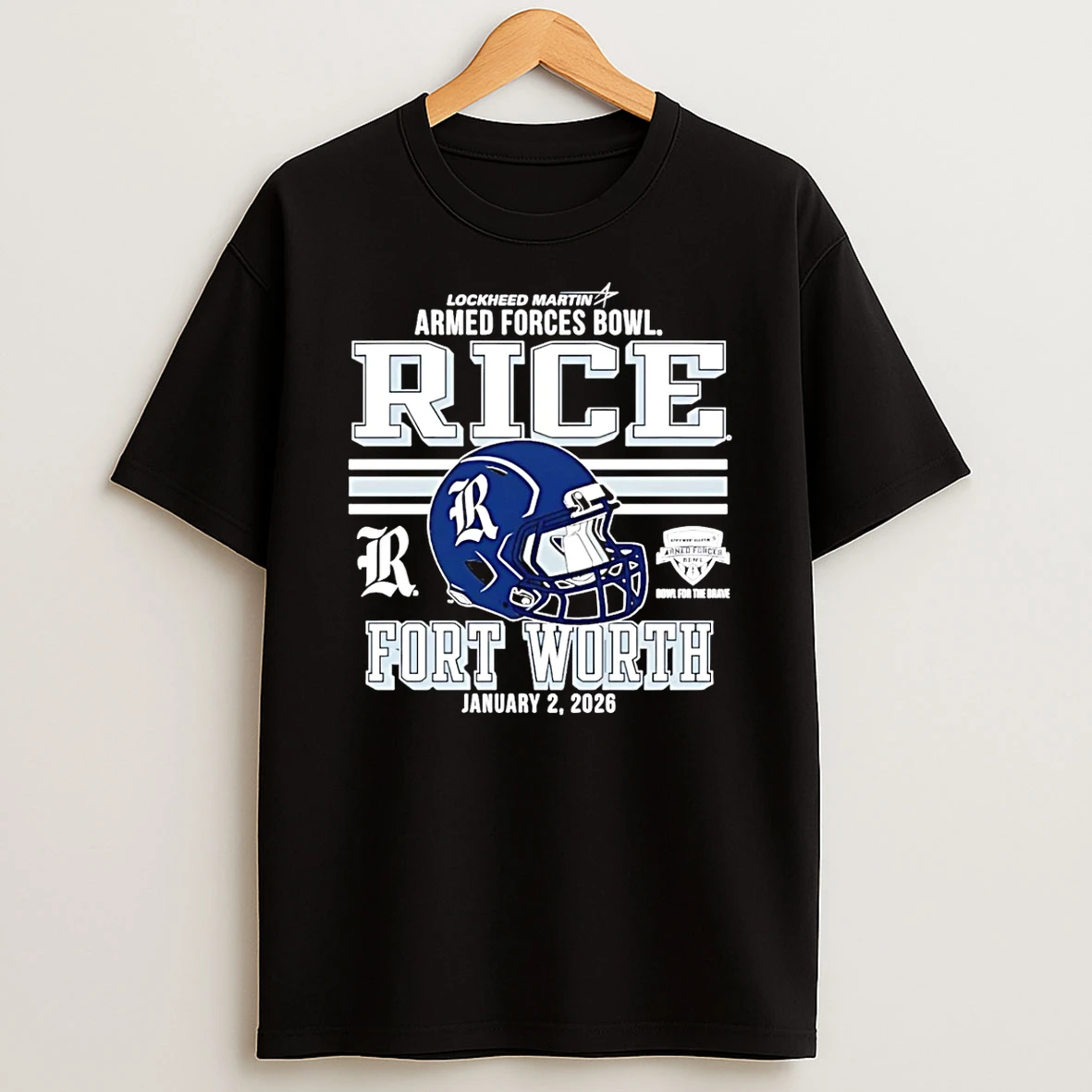 Vflippa Schmidtstee 20251222_130900 43_rice Owls 2026 Armed Forces Bowl Fort Worth T Shirt