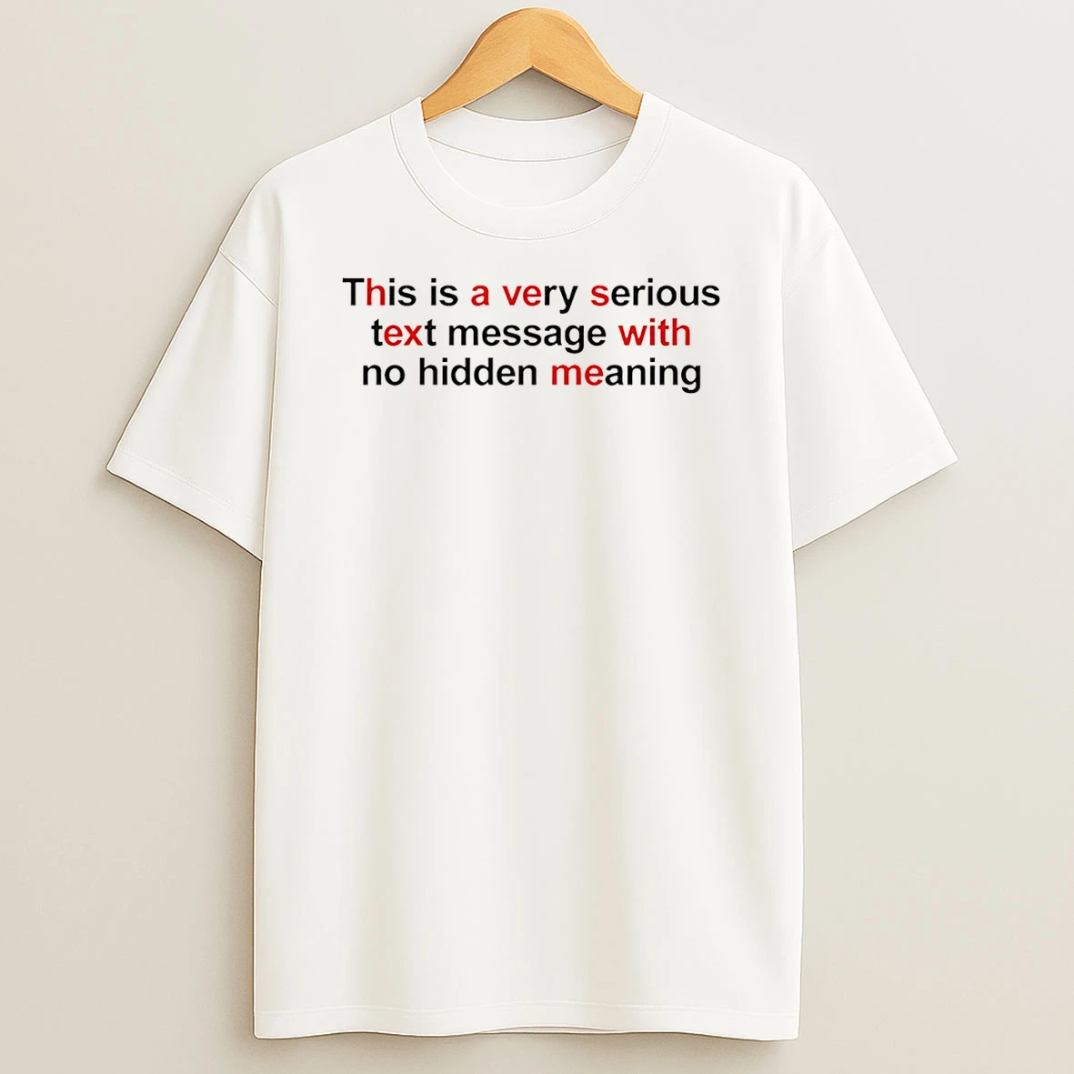 Vflippa Schmidtstee 20251222_130900 43_this Is A Very Serious Text Message With No Hidden Meaning T Shirt