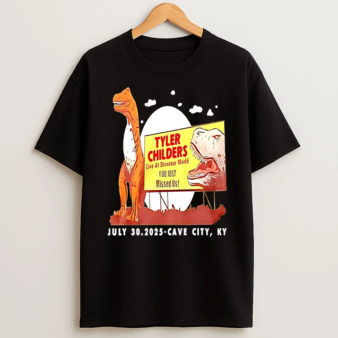 Vflippa Schmidtstee 20251222_130900 43_tyler Childers Live At Dinosaur World Cave City T Shirt