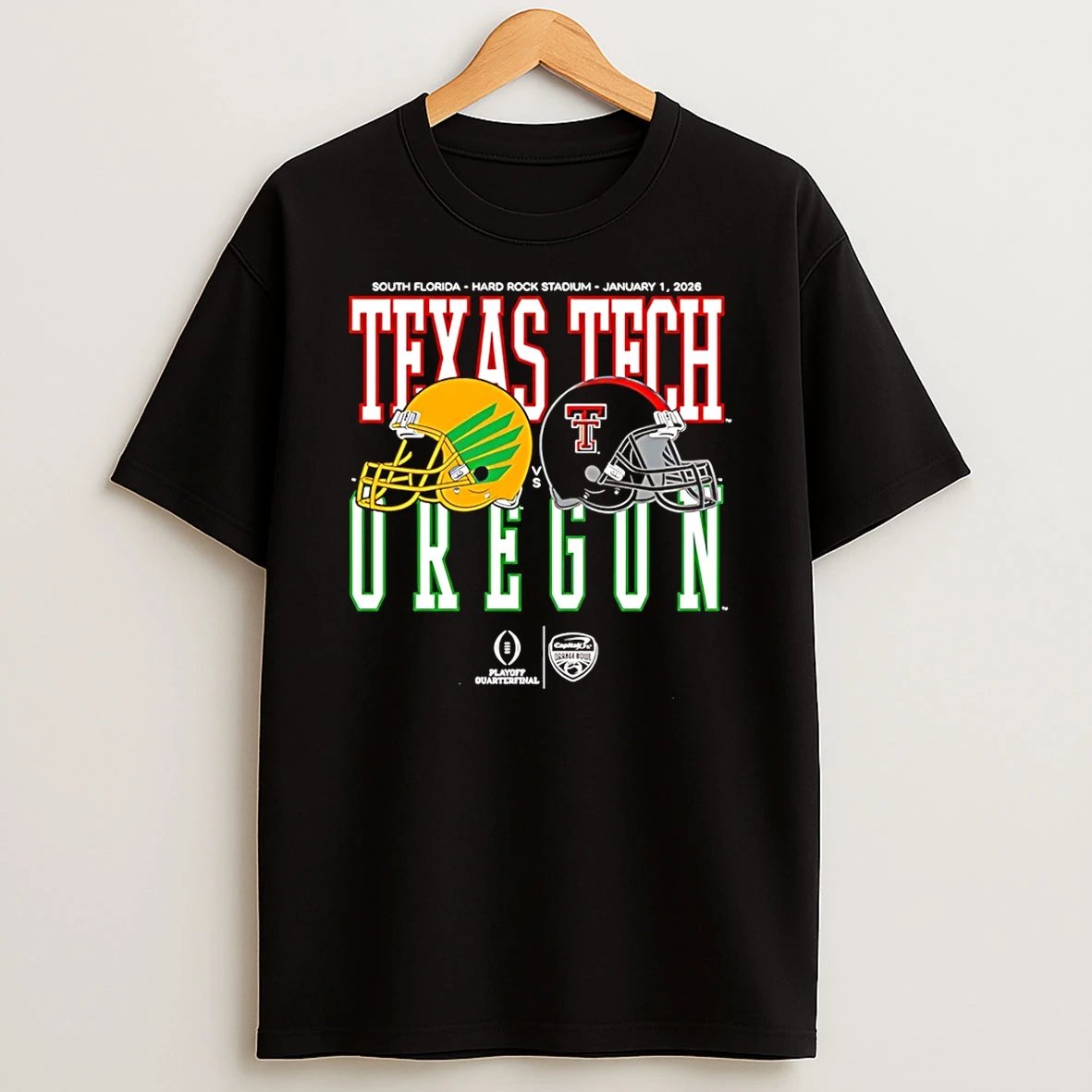 Vflippa Schmidtstee 20251222_170947 101_capital One Orange Bowl 2026 Oregon Vs Texas Tech Helmet Matchup T Shirt