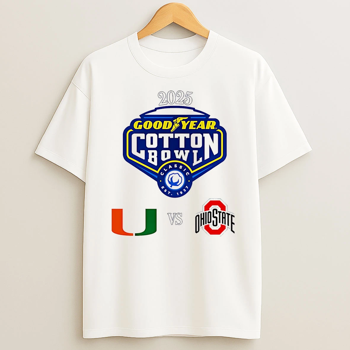 Vflippa Schmidtstee 20251222_170947 101_goodyear Cotton Bowl Cfp Quarterfinals 2026 Miami Vs Ohio State T Shirt