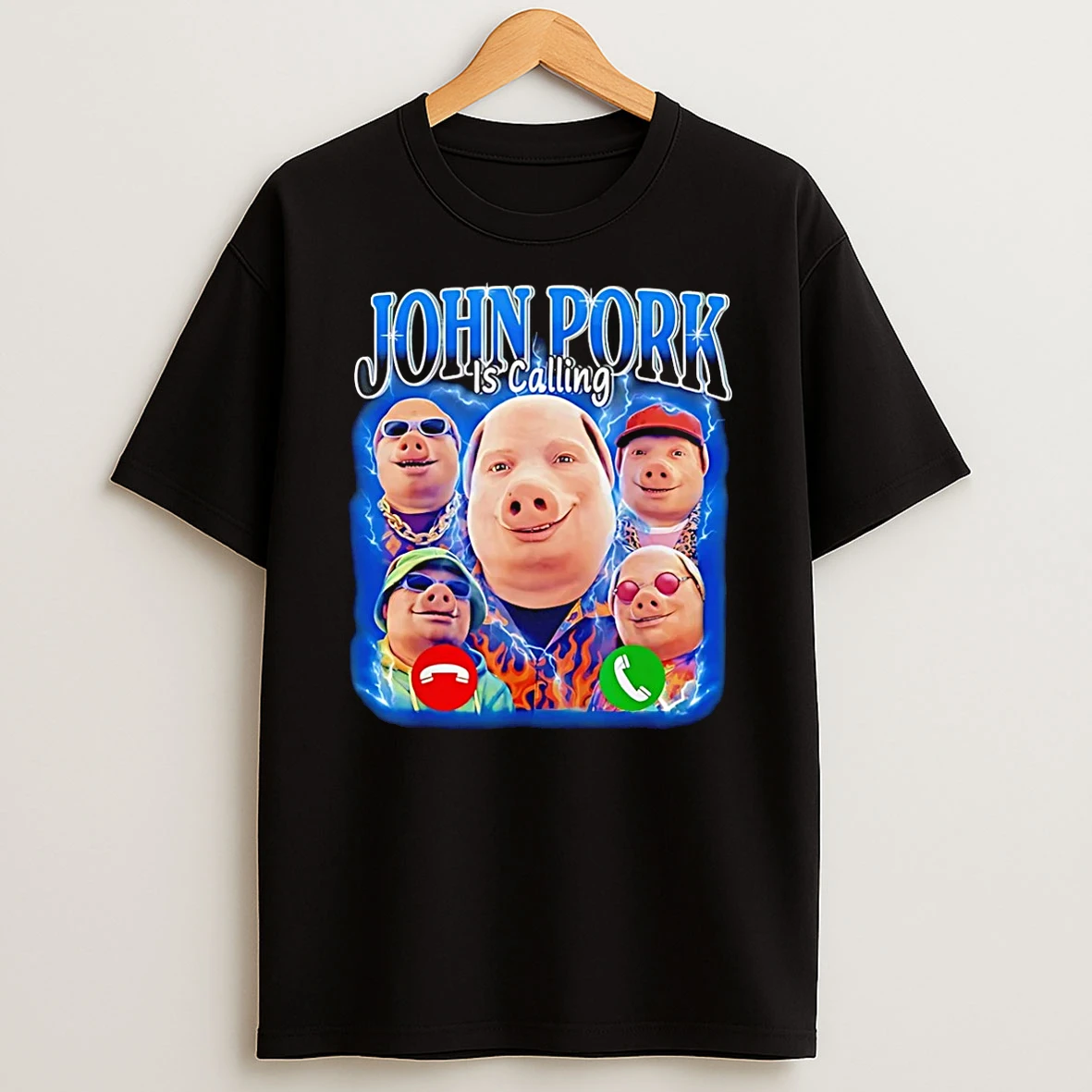 Vflippa Schmidtstee 20251222_170947 101_john Pork Is Calling John Pork Meme T Shirt
