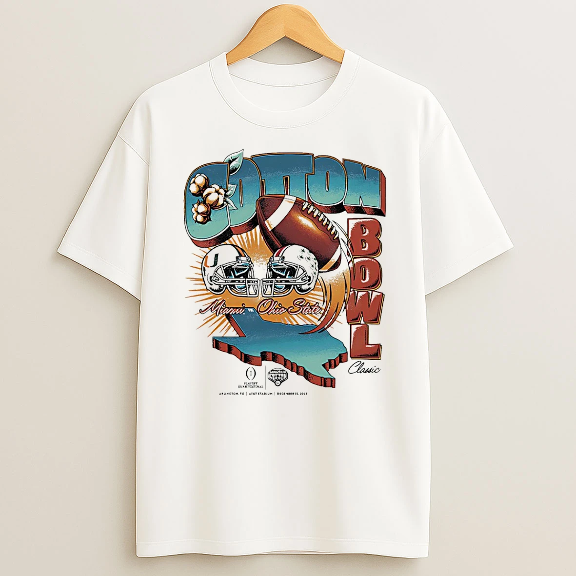 Vflippa Schmidtstee 20251222_170947 101_miami Vs Ohio State Cotton Bowl Classic 2025 Vintage Matchup T Shirt