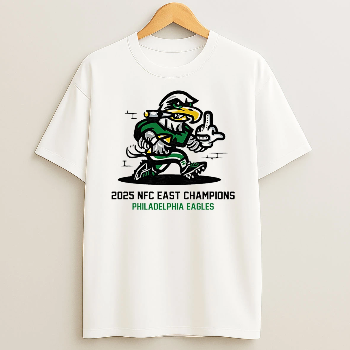 Vflippa Schmidtstee 20251222_170947 101_philadelphia Eagles 2025 Nfc East Division Champions Mascot Smoking T Shirt