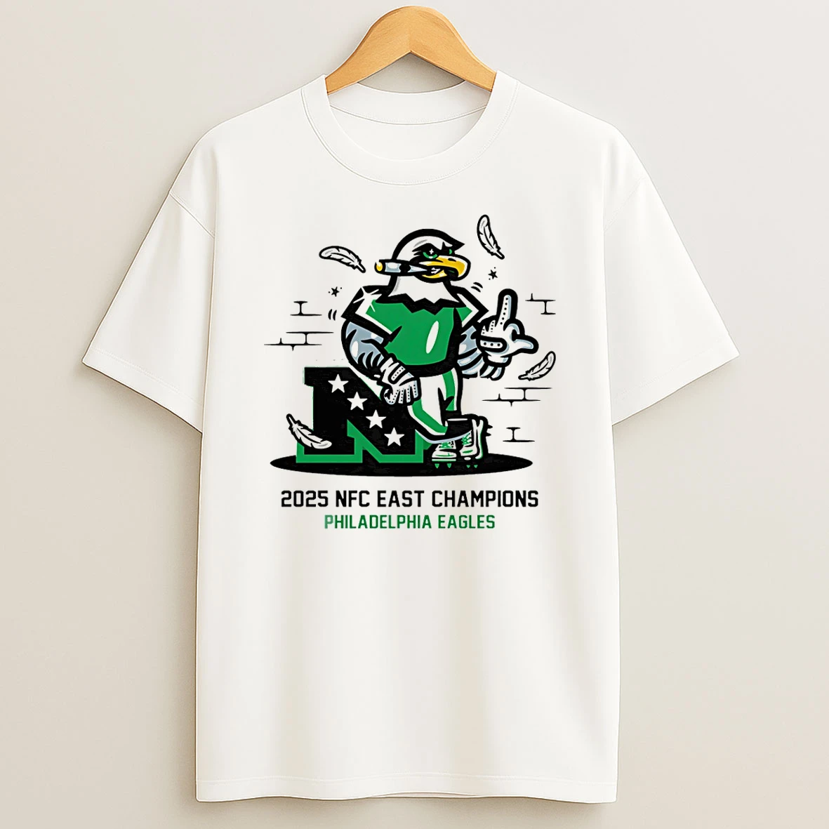 Vflippa Schmidtstee 20251222_170947 101_philadelphia Eagles 2025 Nfc East Division Champions Paint T Shirt
