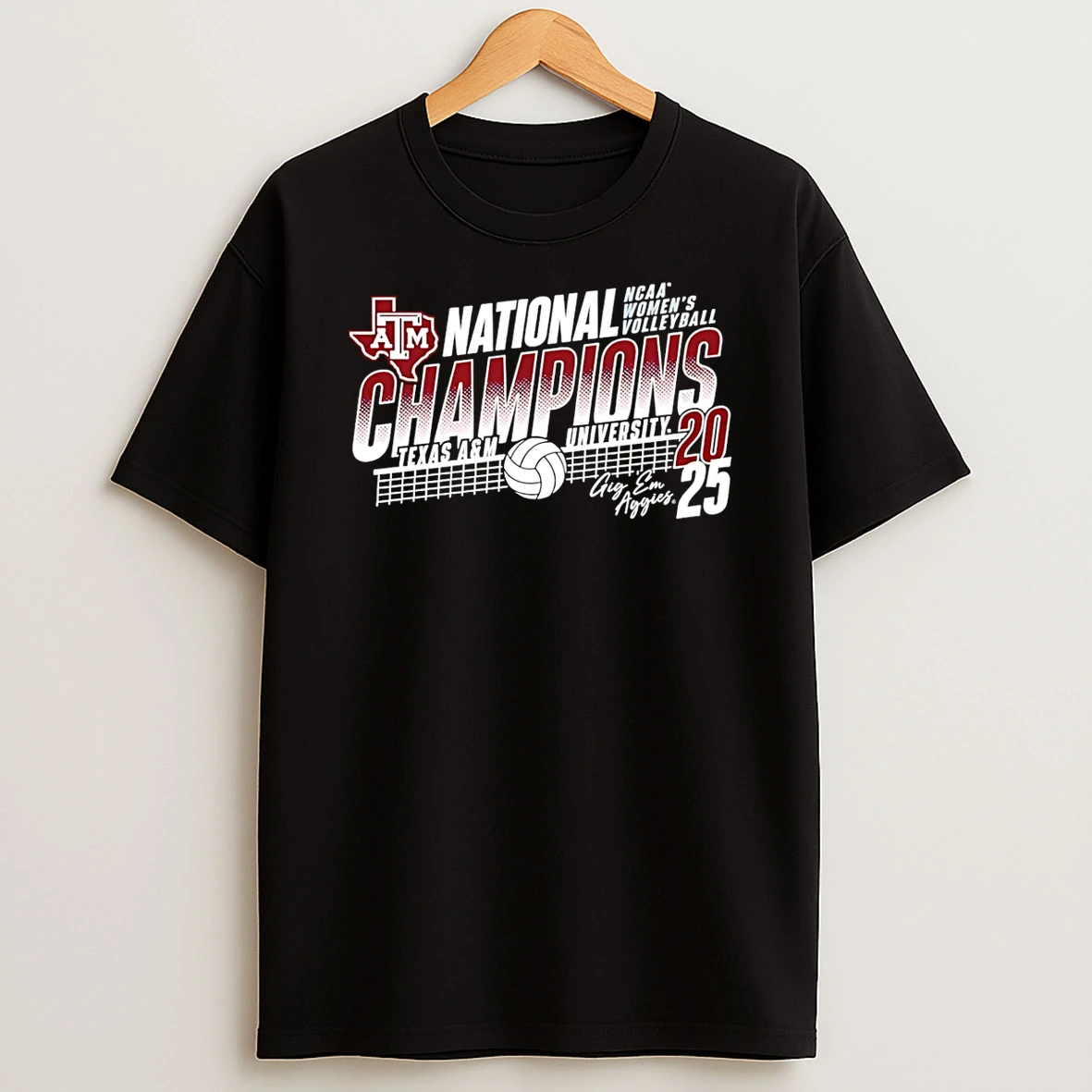 Vflippa Schmidtstee 20251222_170947 101_texas Am Aggies 2025 Ncaa Womens Volleyball National Champions T Shirt