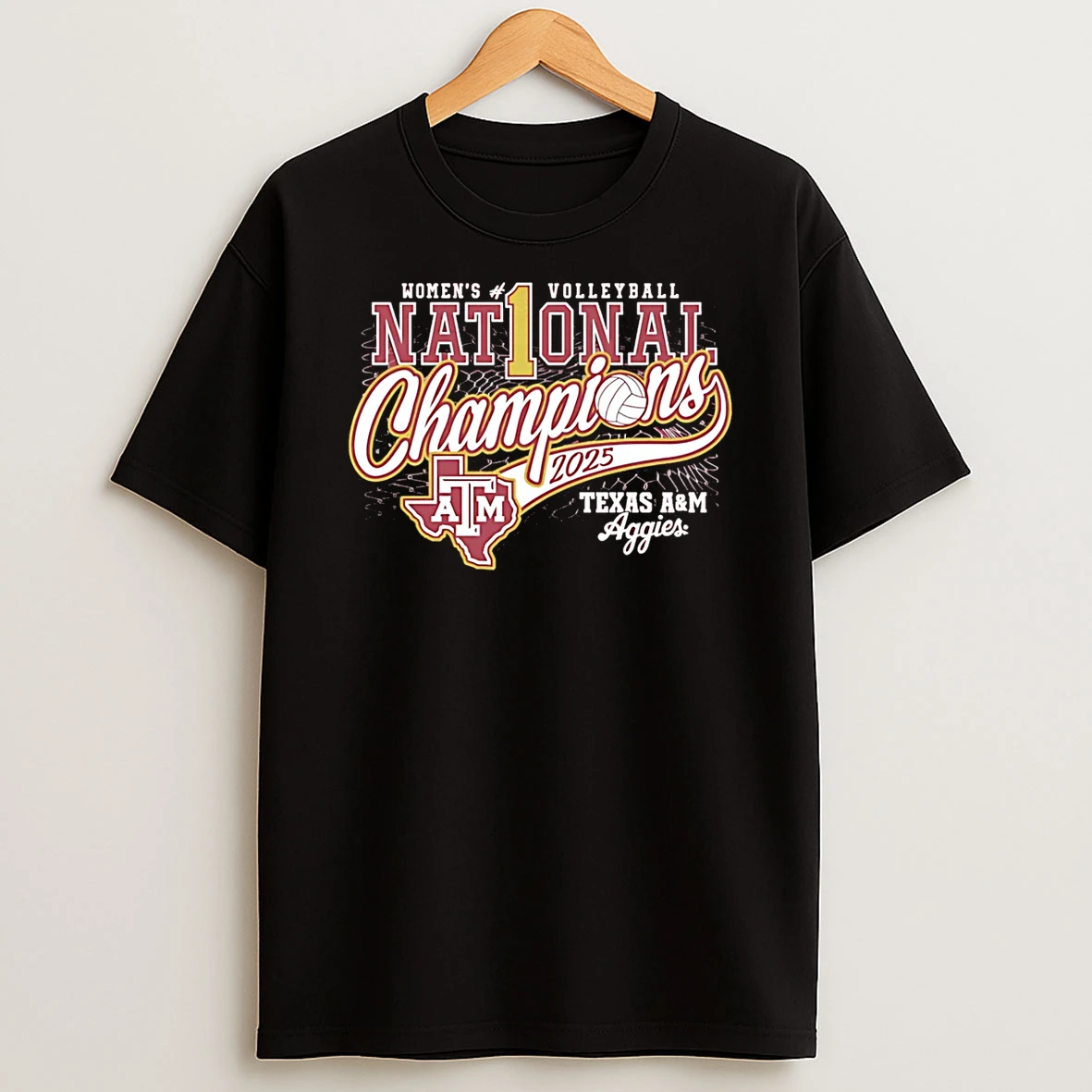 Vflippa Schmidtstee 20251222_170947 101_texas Am Aggies 2025 Volleyball National Champions T Shirt